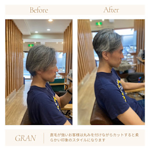 お客様髪質改善データ1932（メンズショート） 