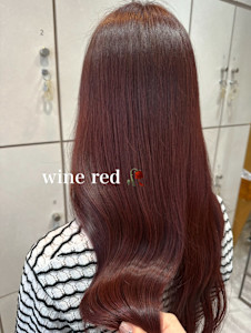 ブリーチなしダブルカラー/秋カラーワインレッド/渡辺りん - VANESSA掲載