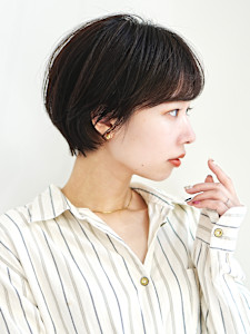 前下がりショート・ボブ/絶壁解消/前髪あり/40代/30代 - INCEPTION  GINZA 銀座掲載
