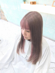 ダブルカラー／インナーカラー／ピンク／ミルクティー - HEARTS hair's五日市店掲載