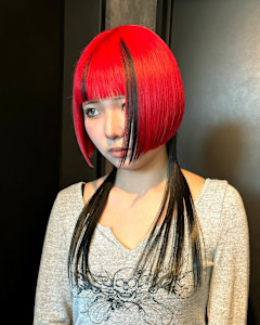 スラッシュカラー　デザインカラー　ハイトーン　表参道/原宿 - Null 表参道本店 デザインカラー/ダブルカラー掲載