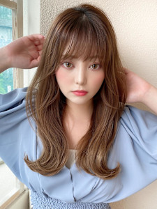 暗髪でも出せるこなれ感フェイスレイヤー×ナチュラルセミロング - AFLOAT/L 錦糸町【アフロートエル】掲載