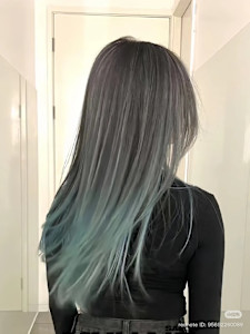 従来レイヤーカットに更に動きがあるグラデーションお色を