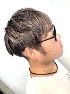 メンズ上品ハイライト/細めハイライト/木村拓哉風ハイライト