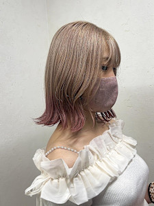 #ミルクティーベージュとピンクエンドカラー♪ - sie by KENJE掲載