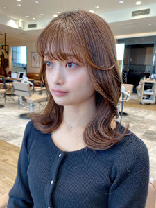 2wayバングでイメチェン顔まわりレイヤーのくびれヘアが人気 - AFLOAT/L 錦糸町【アフロートエル】掲載