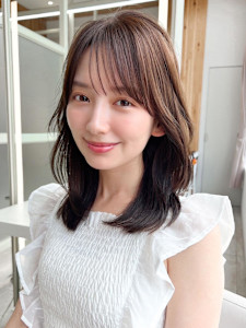 2wayバングでイメチェン顔まわりレイヤーのくびれヘアが人気 - AFLOAT/L 錦糸町【アフロートエル】掲載