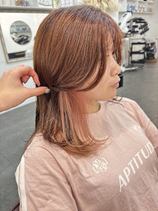 くすみピンクカラー/ピンクベージュ/ミルクティーベージュ - AO。掲載