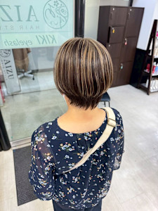 白髪ぼかしハイライト - AIZU本厚木 白髪ぼかし ハイライト バレイヤージュ 髪質改善掲載