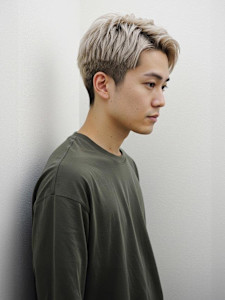 #メンズブリーチカラー　#フェードカット