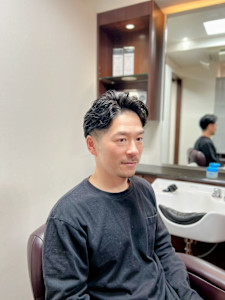 ナチュラルパーマ【麻布十番】【前髪を上げる】【清涼感】