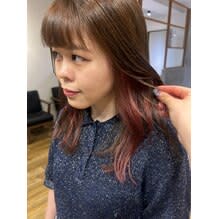 隠せるイヤリングカラー【髪質改善/イルミナカラー/縮毛矯正】