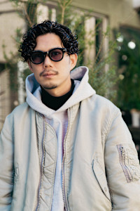 黒髪パーマ×センターパート◎三軒茶屋 RYUKI メンズ