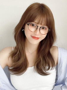 大人かわいいくびれヘアセミロング × ミルクティーベージュ - AFLOAT/L 錦糸町【アフロートエル】掲載