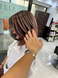 白髪ぼかしハイライト - AIZU本厚木 白髪ぼかし ハイライト バレイヤージュ 髪質改善掲載