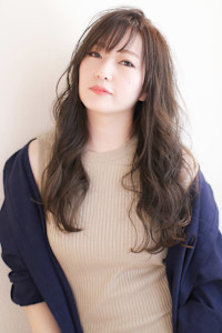 アッシュベージュ×ロングウエーブ☆ゆるふわロングレイヤー