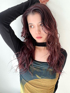 暗めカラーデザインカラーフェイスフレーミングミディアムヘア - KOKO 本八幡掲載