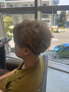 メンズフェザーハイトーン