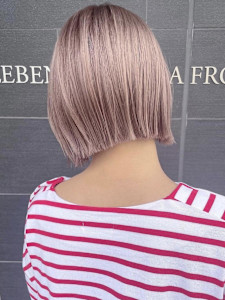 パールベージュ/コーラルオレンジ/ハッシュボブ - BLONDE 町田 【ブロンド】掲載