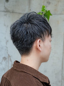 前髪流し&おろしスタイル