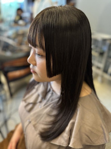 顔周りレイヤー × 姫カット風