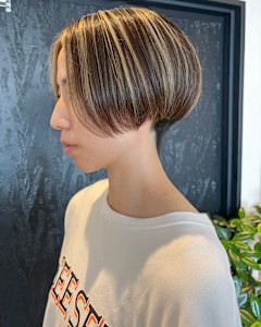 ボブ/ストレート/ハイライト/髪質改善/京都