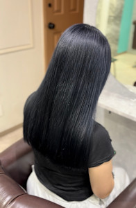 ブルーブラック×ブリーチカラー