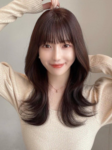 大人かわいいくびれヘアセミロング × ミルクティーベージュ - AFLOAT/L 錦糸町【アフロートエル】掲載