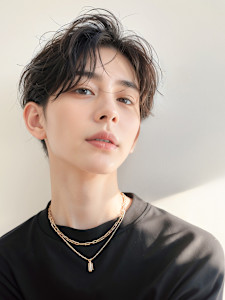 20代30代40代　ほつれセンターパート黒髪ビジネス＃24 - ARNE+n掲載