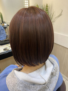 ボブ×ピンクブラウン - FACE。伊勢原掲載