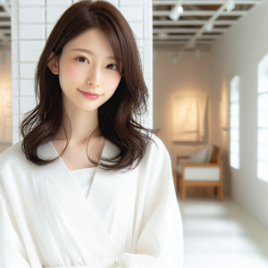 ★美髪レイヤーカット顔まわりレイヤーくびれミディアムレイヤー - hairs BERRY 平尾店掲載