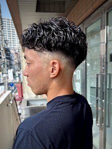 【大村指名】メンズカットスキンフェードパーマ - bococa by KENJE/メンズカット｜フェード掲載