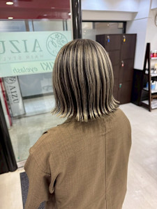 白髪ぼかしハイライト - AIZU本厚木 白髪ぼかし ハイライト バレイヤージュ 髪質改善掲載