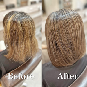 白髪ぼかし(ベージュ系)白髪キレイにマイナス10歳