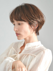 前下がりショート・ボブ/絶壁解消/前髪あり/40代/30代 - INCEPTION  GINZA 銀座掲載