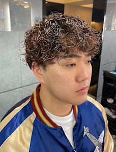 ツーブロック マッシュ ブラウン スパイラルパーマ 【札幌】 - THIS IS BARBER掲載