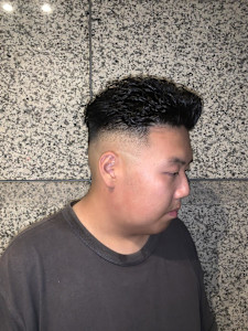 オールバックパーマ×スキンフェード - ヘアーモードキクチ 銀座店掲載