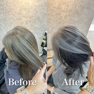 白髪ぼかし(グレージュ)白髪キレイにマイナス10歳 - F.U.N 竹ノ塚店【ファン】掲載