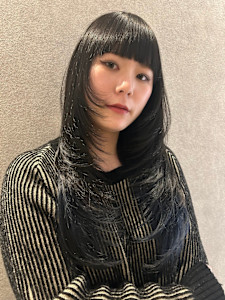 福井大和田/顔周りレイヤー/ザクザク/バタフライカット