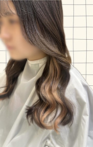 エクステで作るいインナーカラー