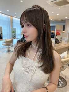 髪質改善＊ミディアムヘア艶カラー＊美髪【Zina渋谷神南】 - Zina 渋谷神南 髪質改善/前髪カット/韓国レイヤーカット【ジーナ】掲載