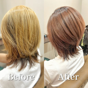 白髪ぼかし(ピンクベージュ)白髪キレイにマイナス10歳 - F.U.N 竹ノ塚店【ファン】掲載