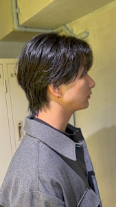 センターパート×ウルフ