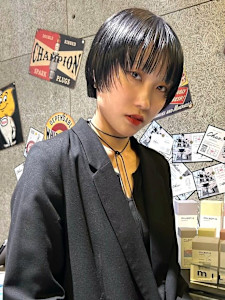 【feliceMICHI 別曽 遥也】ショートレイヤー 黒髪 - HAIR&SPA FELICE MICHI掲載