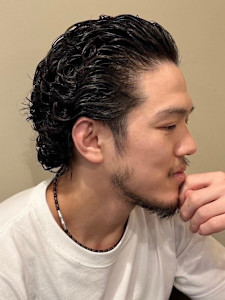 オールバックパーマ - ヒロ銀座バーバーショップ難波店掲載