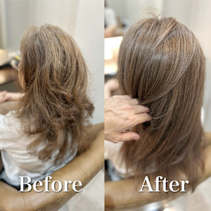 白髪ぼかし(ミルクティーベージュ)白髪キレイにマイナス10歳