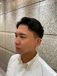銀座　理容室　ビジネスパーマ