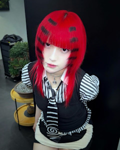 ボーダーカラー　ケアブリーチ　ブリーチカラー　原宿/表参道 - Null 原宿店 デザインカラー/ダブルカラー掲載