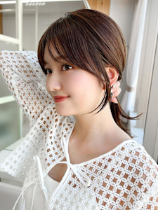 結んでもかわいいくびれセミロング × ミルクティーベージュ - AFLOAT/L 錦糸町【アフロートエル】掲載