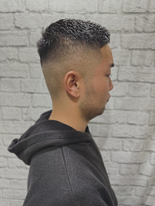 ハイフェードかき上げバングショート